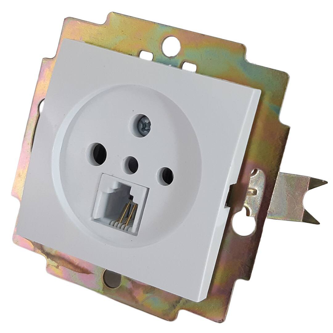 کلید تک پل توکار سرامیک پارت برق ایرانیان بسته 10عدد