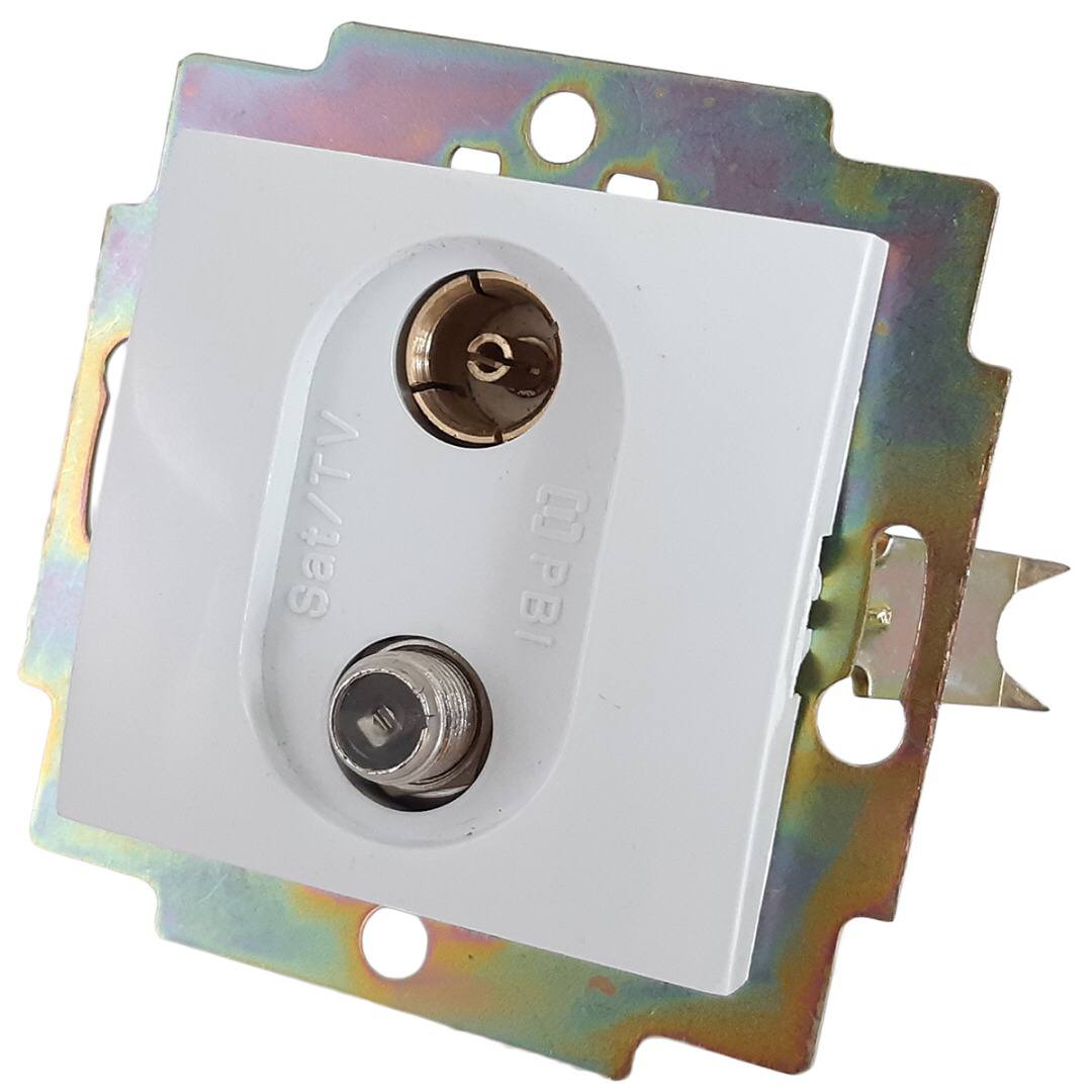 کلید تک پل توکار سرامیک پارت برق ایرانیان بسته 10عدد