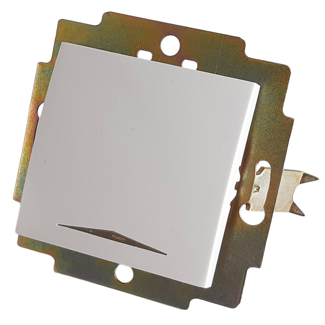 کلید تک پل توکار سرامیک پارت برق ایرانیان بسته 10عدد